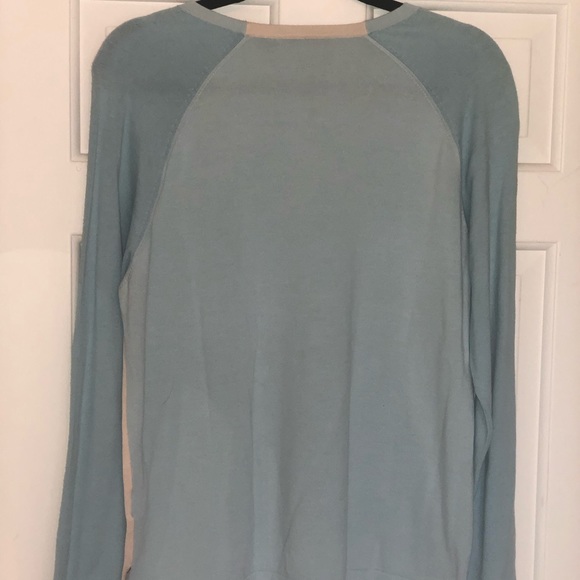 Ted Baker lightweight sweater in Ivory/Lt Blue sz4 - Picture 3 of 6